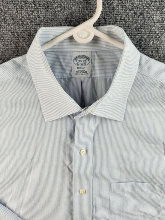 Brooks Brothers Other - Brooks Brothers 17.5 34 Regent Non Iron Shirt Long Sleeve Button Up Men Cotton